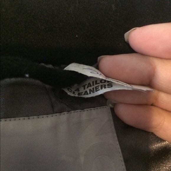 Black Recycled Wool Trench Coat Size Medium - Picture 11 of 16